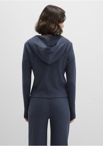 Mavi - Fermuarlı Dokulu Lacivert Sweatshirt 1613383-32184 Lacivert Mavi - Fermuarlı Dokulu Lacivert Sweatshirt 1613383-32184 Lacivert