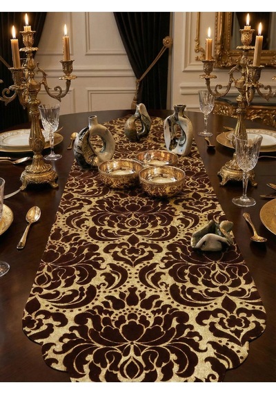 Çağla Kahve Runner 40 X 140 Cm 1512 Kahverengi