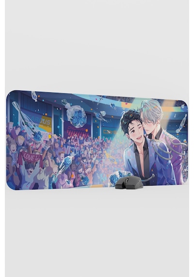 Yuri On Ice Anime V2 - 90x40 Xxl Gaming Kauçuk Kaymaz Taban Mouse Pad Fare Altlığı