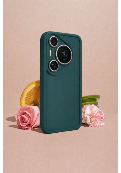 Huawei Pura 80 Pro Ve Pura 80 Pro Plus Uyumlu Kamera Çıkıntılı Mat Silikon Telefon Kılıfı Resimdeki