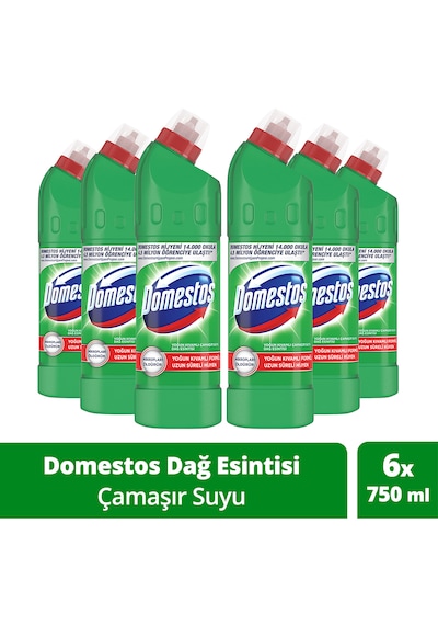 Domestos Dağ Esintisi Maksimum Hijyen Yoğun Kıvamlı Çamaşır Suyu 6 X 750 Ml Fiyatları Ve Özellikleri 8688