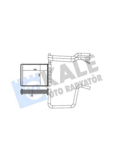 Kale 355125 Kalorifer Radyatörü - Ford C-max 2010-2019 1.6 Ecoboost Bv6n18b539aa - 5166610