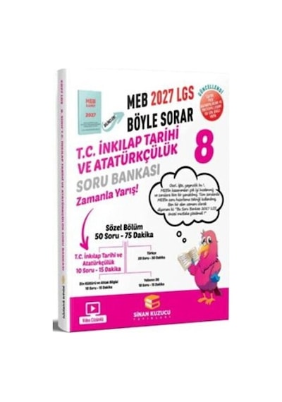 2027 8. Sınıf T.c. İnkılap Tarihi Ve Atatürkçülük Soru Bankası Sinan Kuzucu