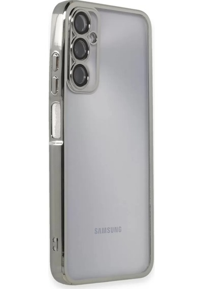 Newface Samsung Galaxy A05s Kılıf Razer Lensli Silikon - Gümüş