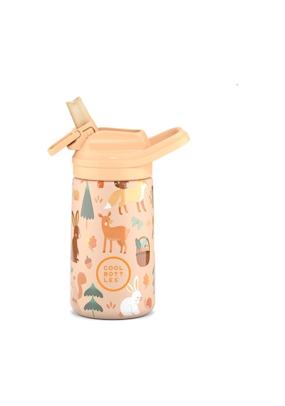 Cool Bottles The Kiddie Bottle Woodland Buddies Pipetli Termos Suluk 350 Ml Çok Renkli