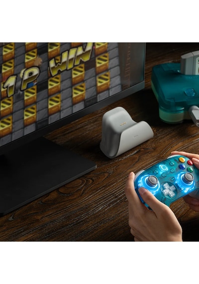 8bitdo Ultimate 2 Kablosuz Gamepad Tmr Joystick Hall Effect 2.4g Pc Windows Android  Şarj Docklu