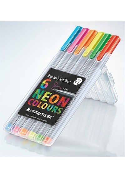 Staedtler Fineliner Triplus Kalem 6 Li Neon 334 Sb6Cs3