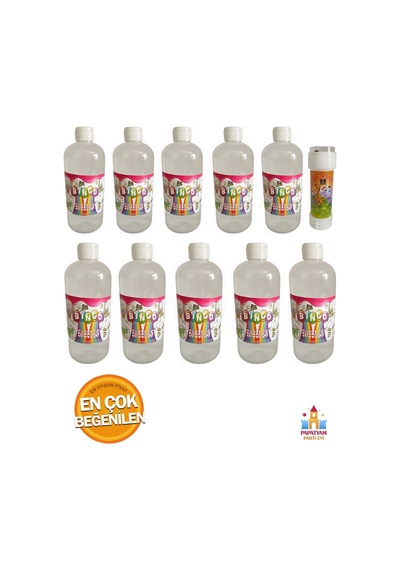 Adet 500 Ml Köpük Baloncuk Likiti - Yedek Baloncuk Solüsyonu İle Mini Köpük Oyunu Seti