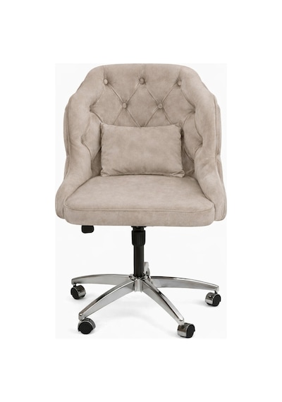 Dekoratif Çalışma Sandalyesi Taş Rengi Makyaj Masası, Butik Ve Home Office Kullanım Bej Dekoratif Çalışma Sandalyesi Taş Rengi Makyaj Masası, Butik Ve Home Office Kullanım Bej