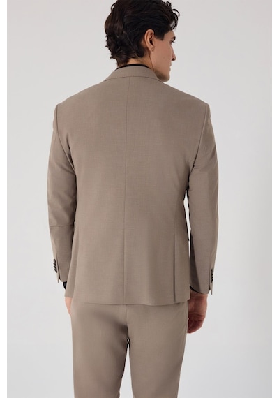 Sabri Özel Erkek Kahve Dar Kesim Slim Fit Viskon Ceket Yaka Fleto Kapaklı Cep Çift Yırtmaçlı 6 Drop Takım Elbise A.Kahverengi Sabri Özel Erkek Kahve Dar Kesim Slim Fit Viskon Ceket Yaka Fleto Kapaklı Cep Çift Yırtmaçlı 6 Drop Takım Elbise A.Kahverengi