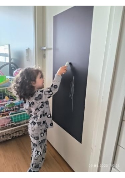 Büyük Boy Yapışkanlı Kara Tahta Tebeşir Hediyeli 100x30cm Genel
