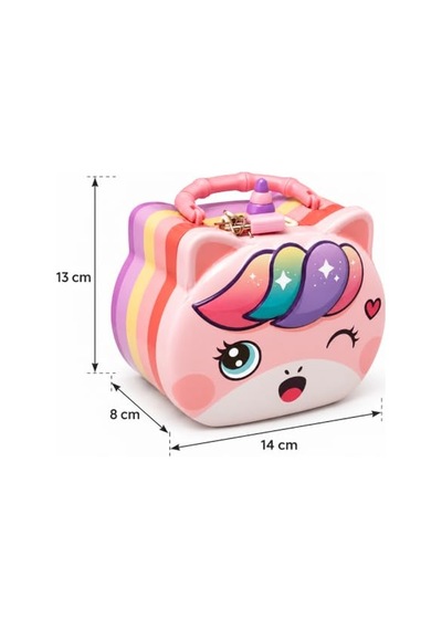 Sevimli Unicorn Metal Kumbara Asma Kilitli