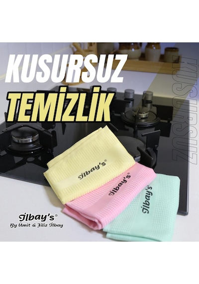 İlbay's 3 Lü Klasik Renk Serisi Eko Paket Mikrofiber Temizlik B