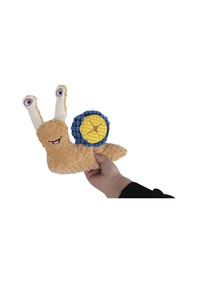 M-pets Snail Daria Salgangoz Şeklinde Ödül Hazneli Peluş Kedi Ve Köpek Oyuncağı 23.5x15 Cm
