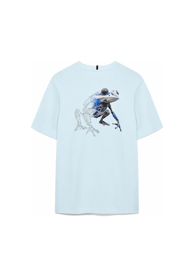 Oakley Futurescape Frog Erkek T-shirt-foa4079276gc Turkuaz