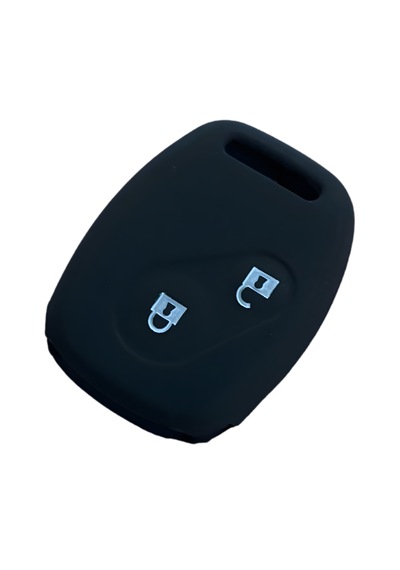 Autohan Keys Silikon Anahtar Kılıfı Honda Civic Fd6 Crv Accord İçin, 2 Buton, Sustasız, Siyah