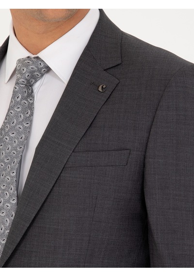 Cacharel Füme Slim Fit Ceket Gri