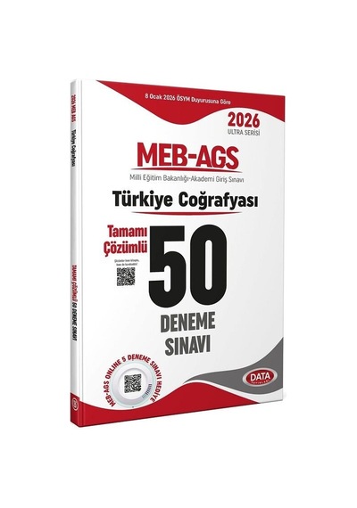 Data 2026 Meb-ags Türkiye Coğrafyası 50 Deneme Çözümlü Ultra Serisi Data Yayınları