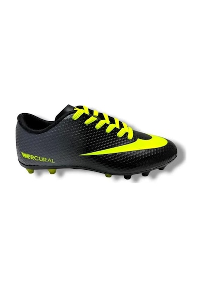 Walked 401-26 Çocuk Çivili Halı Saha Krampon Siyah Sarı 36-39