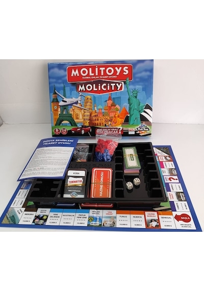 Emlak Ticaret Oyunu Molipoly Molicity Monopoly Monopoli Metropol Mega City Aile Oyunu