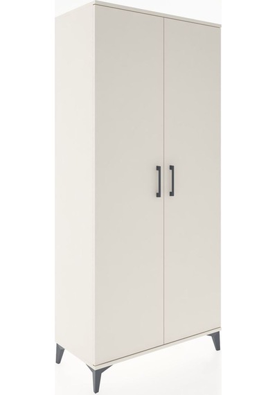 Hyperion Dolap 3 Raflı 2 Kapaklı Tek Askılı 88x44x195 Aytaşı-... Aytaşı