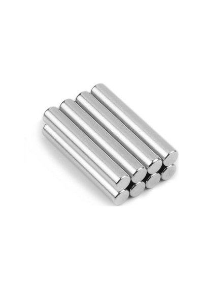 5 Adet 5Mm X 25Mm Güçlü Silindir Neodyum Mıknatıs - Tesla Deneyi