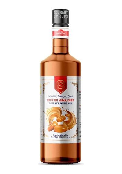 Nish Toffee Nut Aromalı Şurup 700 Ml - Cam Şişe
