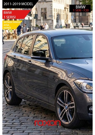 Bmw 1 Serisi F20 2011-2019 M Sport Uyumlu Batman & Yarasa Ayna Kapağı Parlak Piano Black Sport