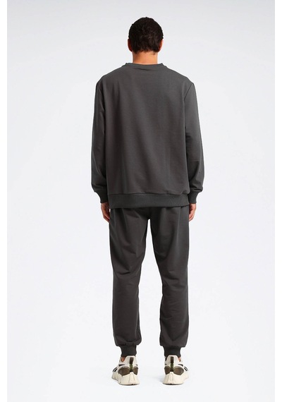 Reebok Sweatshirt Erkek Antrasit Nıkı Crew Gri