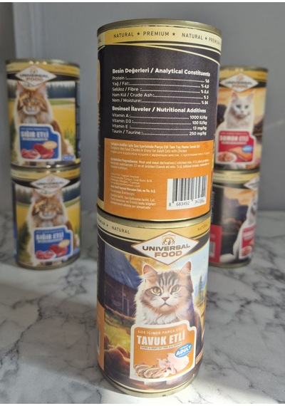 2 Adet 400 Gr Premıum Yaş Kedi Maması. Parça Etli Soslu