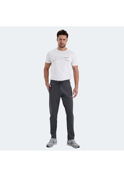 Slazenger VAIVA Erkek Cepli Koyu Gri Eşofman Altı