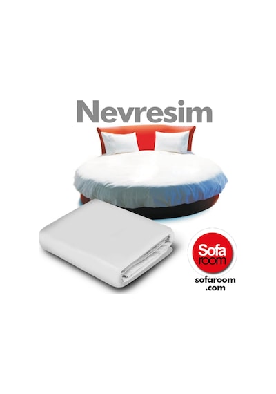 Sofaroom Yuvarlak Yatak Nevresim Takımı Beyaz