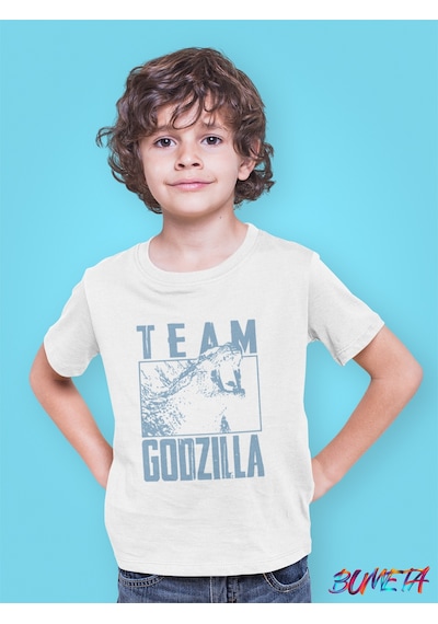 Bumeta Team Godzilla Vs Kong Baskılı Çocuk Tişört 3'lü Set Beyaz