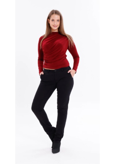 Eseclass Slim Mom Kalıp Lincoln Pantolon Siyah