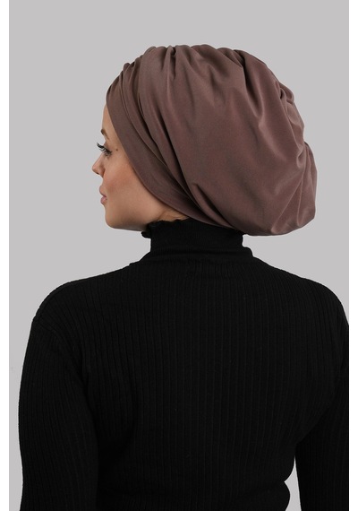Hürrem Bone Vizon Drapeli Salaş Tesettür Bone Sandy Büzgülü 2315 10