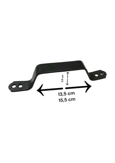 Mat Siyah Renk Metal El Tutamagı Çekme Kolu Kapı Tutma Kulbu 17 Cm Kulp Kapı Tutamağı Kulpu