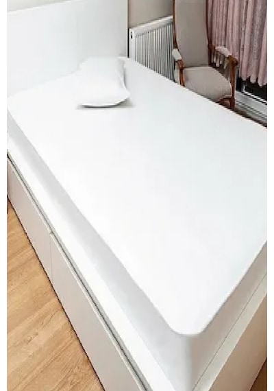 Mycey Fitted Çift Kişilik Alez 160x200+30 Cm Micro Kumaş Sıvı Geçirmez Beyaz