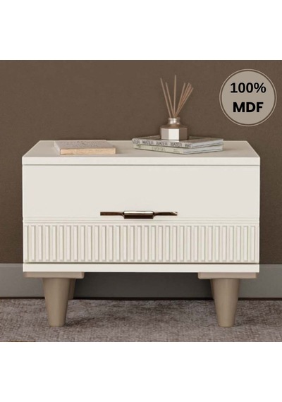 Menekşe Mdf Ayaklı Tasarım Komodin Aytaşı