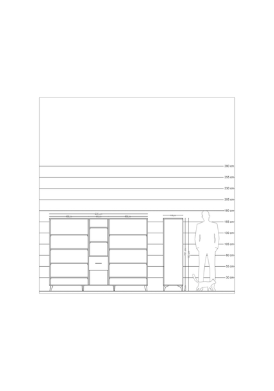 Hyperion Dolap 11 Raflı 3 Çekmeceli 220x44x163 Çam-antrasit Çam-antrasit Hyperion Dolap 11 Raflı 3 Çekmeceli 220x44x163 Çam-antrasit Çam-antrasit