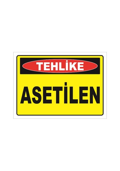 Asetilen - İsg Levhası Levha 35x50 Cm Sticker Ktm 053