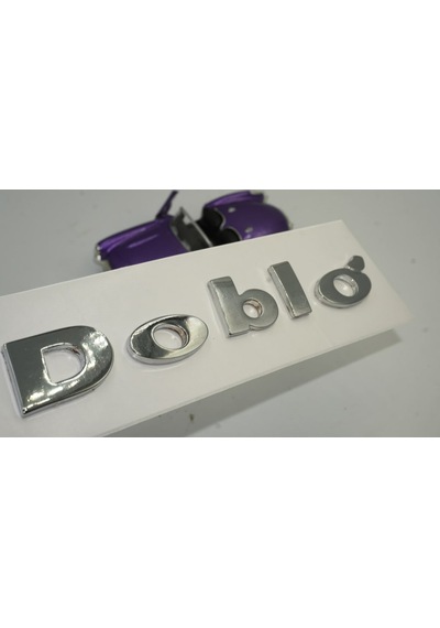 Fiat Doblo Bagaj Krom Metal 3M 3D Yazı Logo Amblem