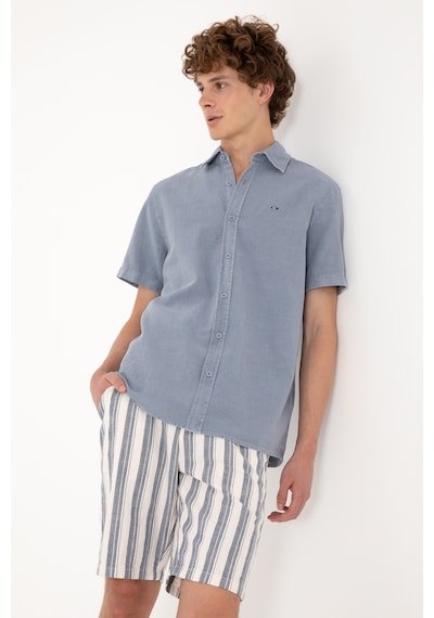 U.s. Polo Assn. Erkek Mavi Gömlek Kısa Kollu 50304955-vr036 Mavi U.s. Polo Assn. Erkek Mavi Gömlek Kısa Kollu 50304955-vr036 Mavi