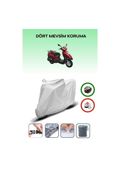 Haojue Hj 125t-10 Gri Motosiklet Brandası Arka Çanta Uyumlu