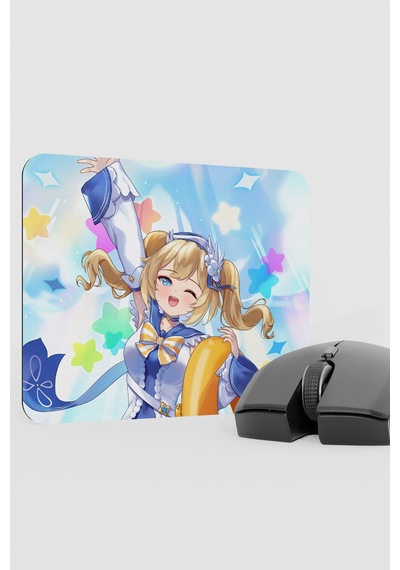 Barbara Genshin Impact Anime Gacha V4 - 22x18 Gaming Mouse Pad Fare Altlığı