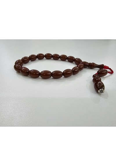Zeyzun Usta İmzalı Bilek Boy Efe Maskot Sıkma Kehribar Tespih 15 98042968
