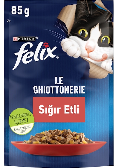 Purina Felix Sığır Etli Yetişkin Kedi Maması 26 x 85 G