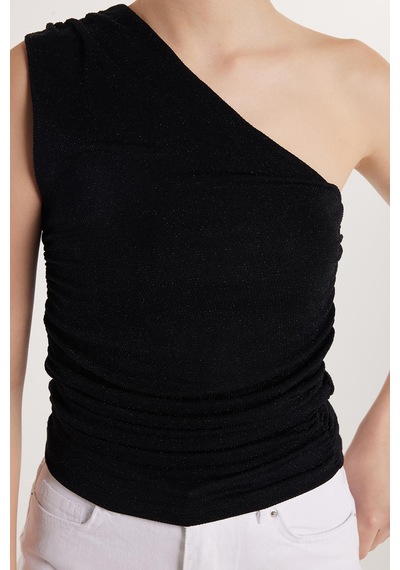 Tudors Kadın Slim Fit Dar Kesim Omzu Açık Düz Siyah Bluz-33311 Siyah Tudors Kadın Slim Fit Dar Kesim Omzu Açık Düz Siyah Bluz-33311 Siyah