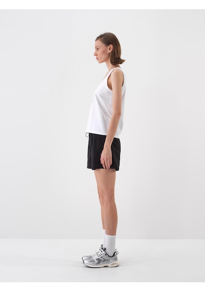 Xint Beyaz Pamuk Dokulu Regular Fit Atlet 602472
