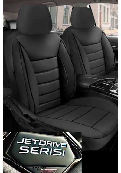 Kia Rio Hatchback 2016-2020 Aracınıza Uyumlu Jetdrive Deri Koltuk Kılııfı Bej