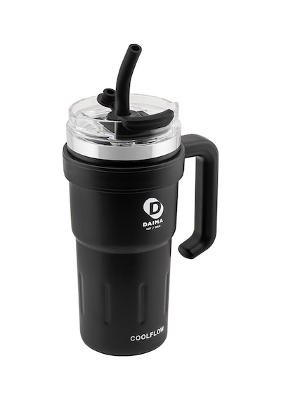 Daima Coolflow 780 Ml 12 Saat Sıcak 24 Saat Soğuk Siyah Termos Siyah